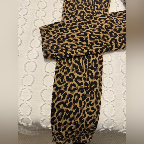 Jcrew preloved leopard print jeans - Picture 2 of 5